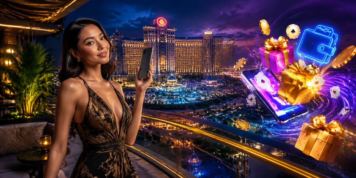 Pengguna di Genting Highlands menyemak odds pertaruhan pada peranti mudah alih